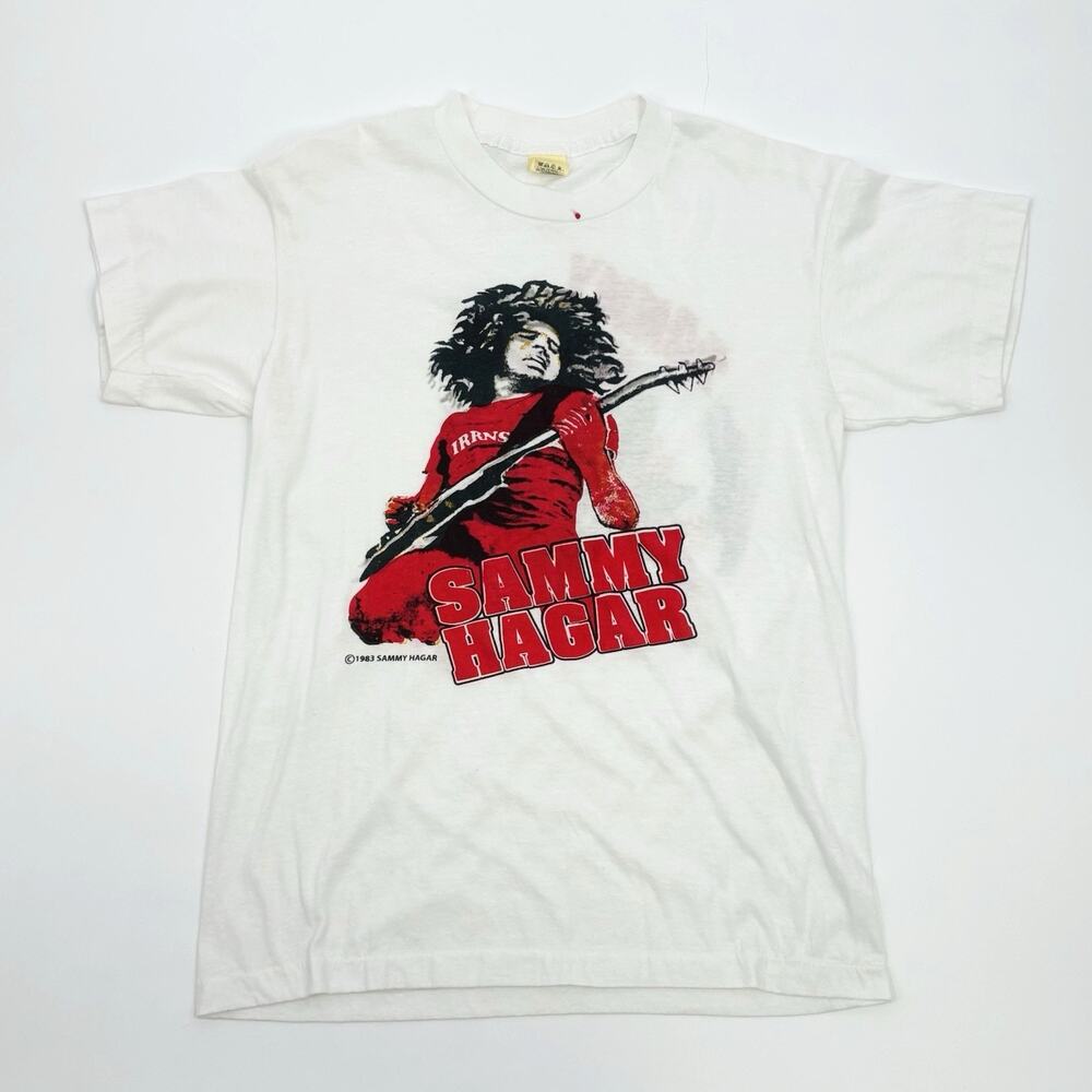 vintage 1983 Sammy Hagar "The Red Rocker" concert tour t-shirt Medium 80s Band